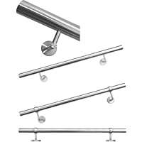 Pasamanos de acero inoxidable exterior interior- pasamanos de pared- barandilla- 4 variantes diferentes